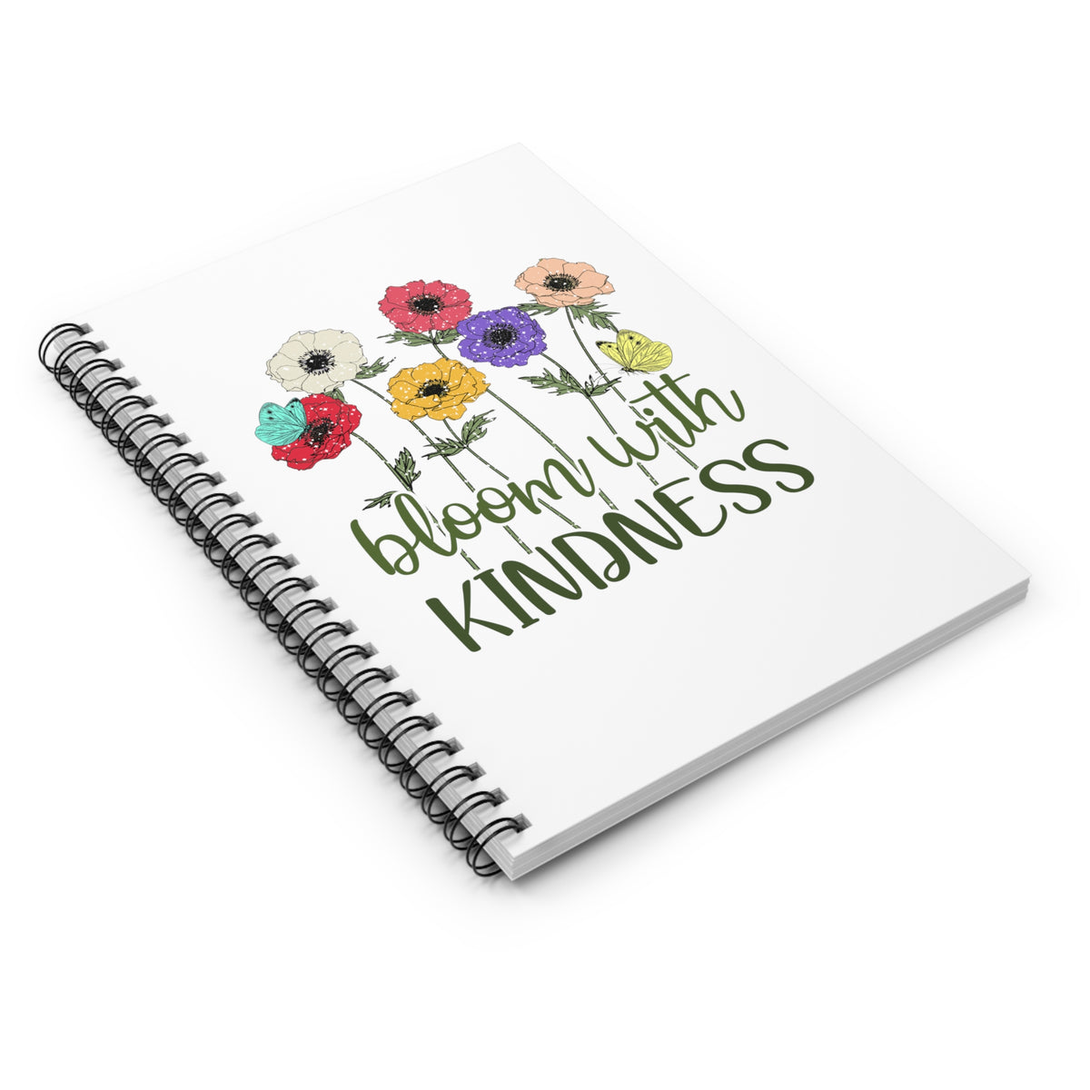 Bloom With Kindness Spiral Notebook