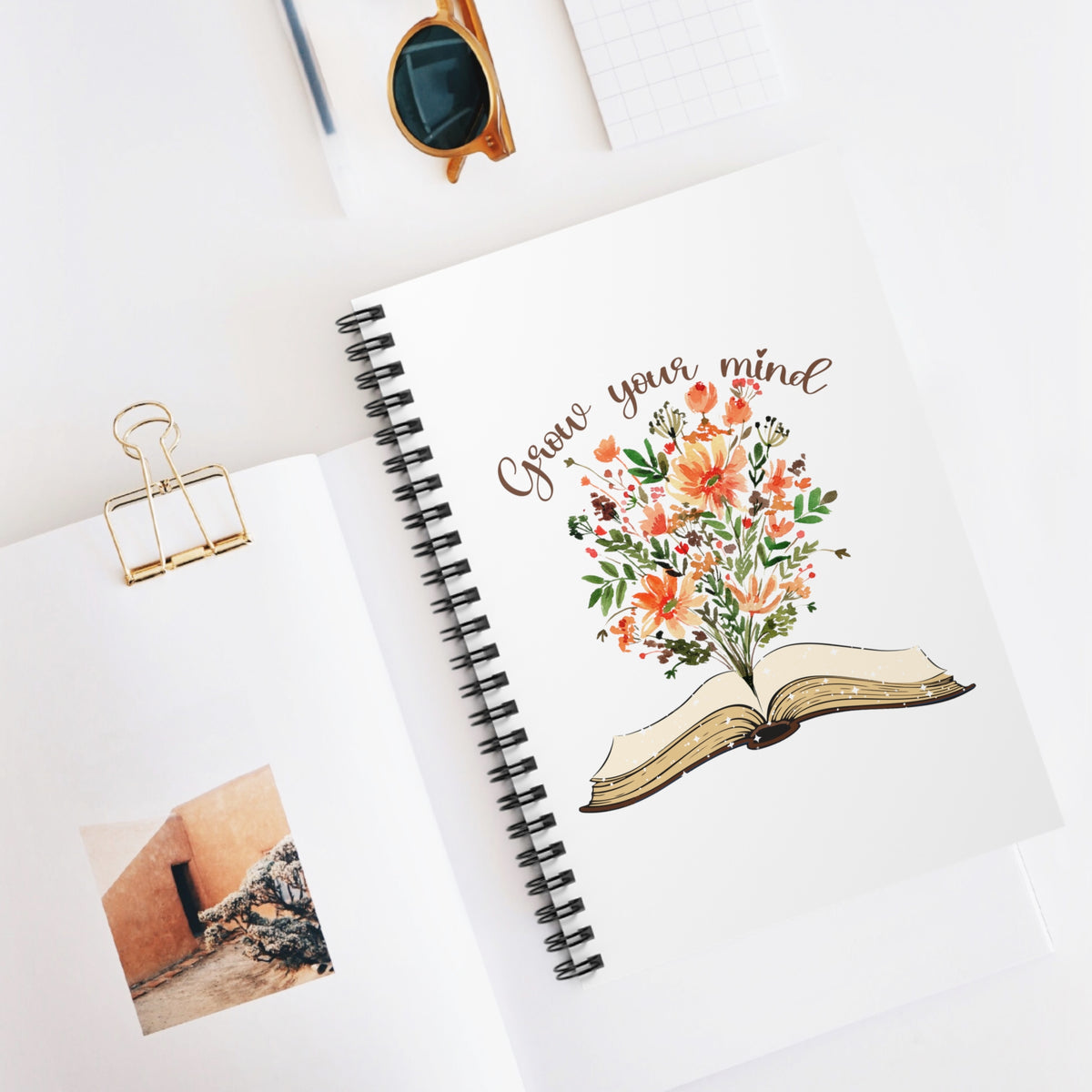 Grow Your Mind Spiral Notebook