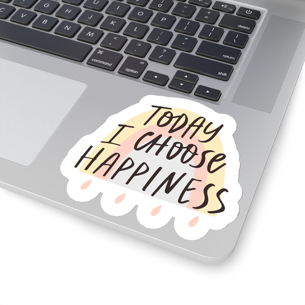 I Choose Happiness Kiss-Cut Stickers