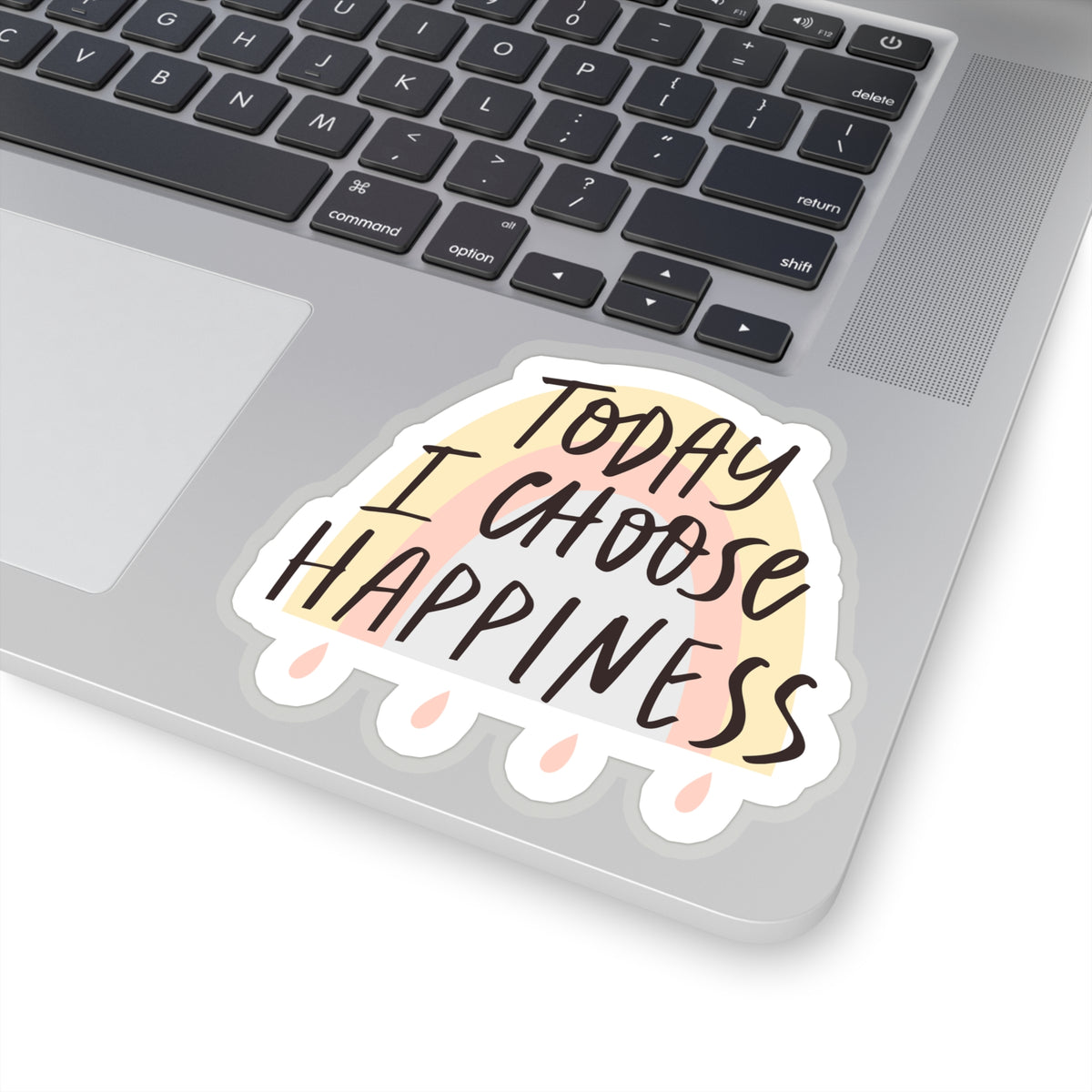 I Choose Happiness Kiss-Cut Stickers