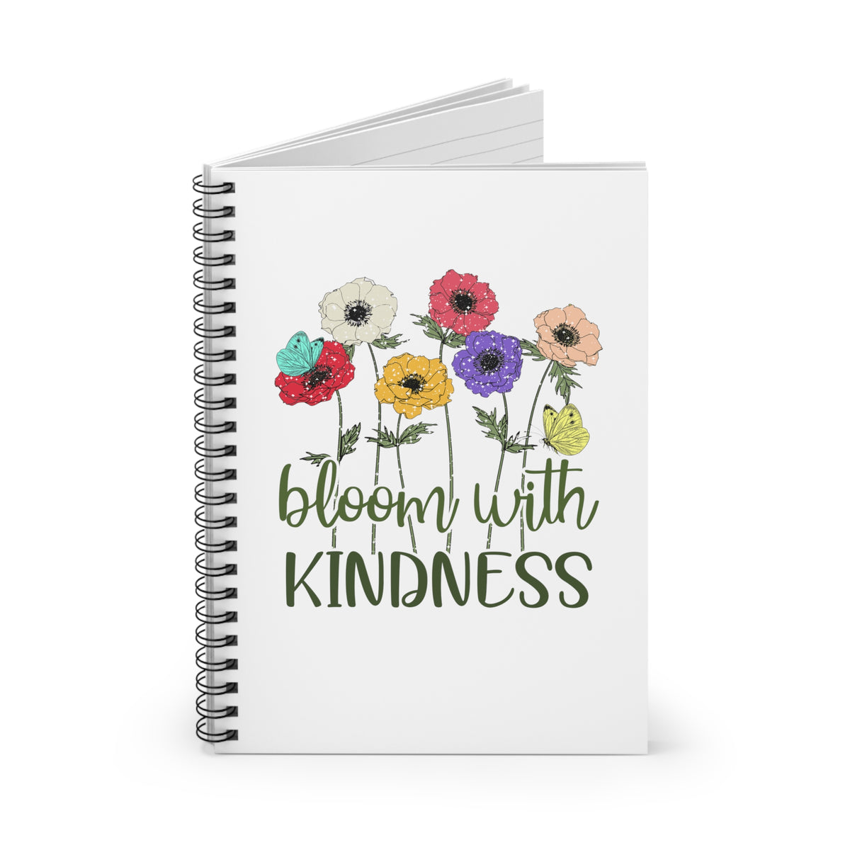 Bloom With Kindness Spiral Notebook