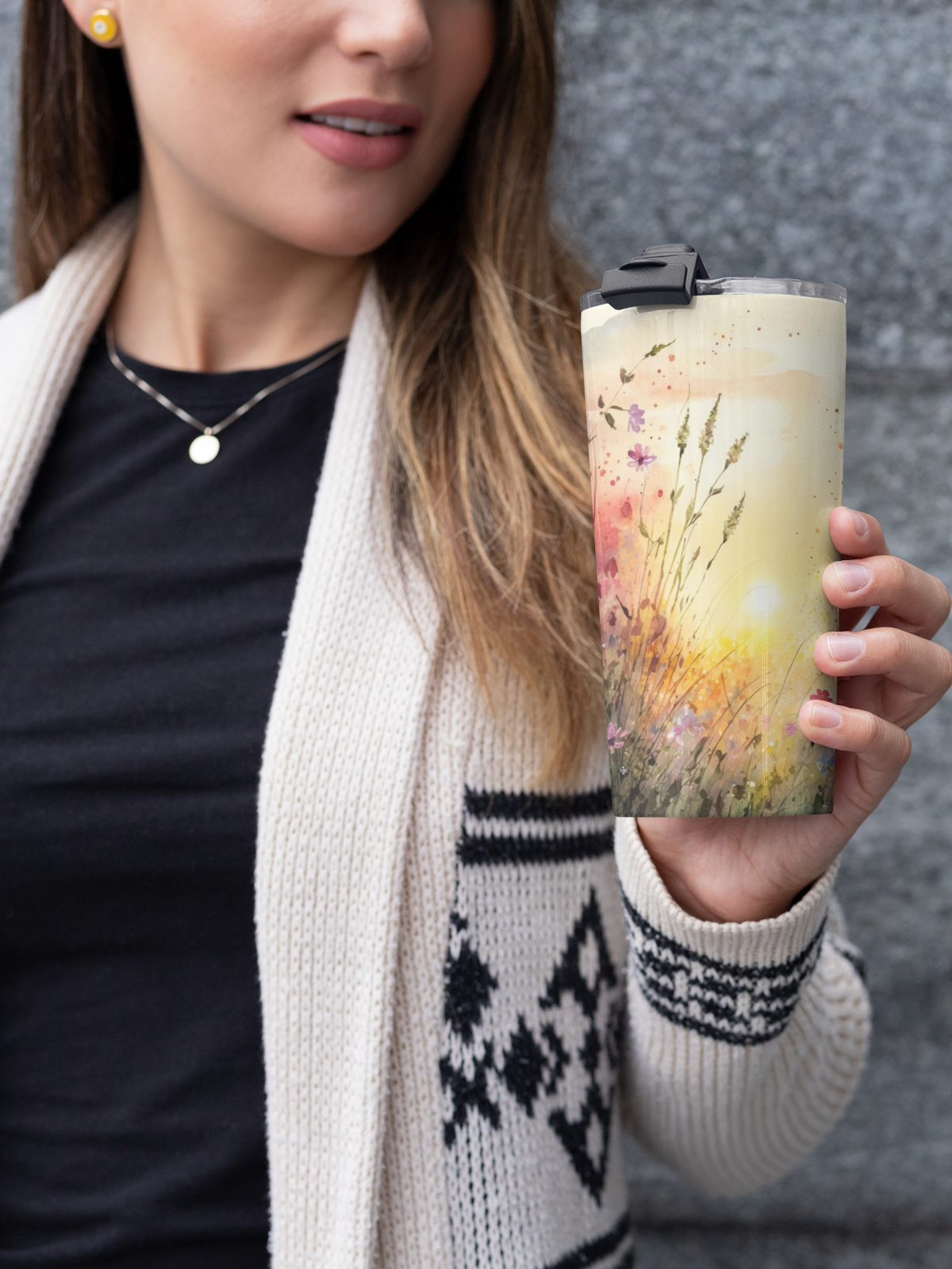 Wildflower Field Paper Tumbler - FPT -006