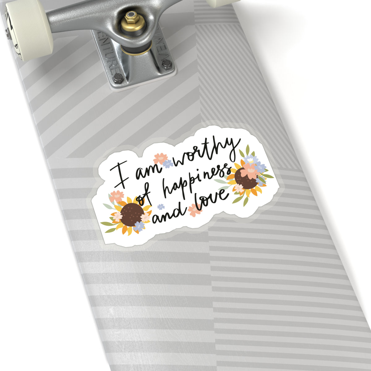 Worthy Of Happiness Kiss-Cut Stickers