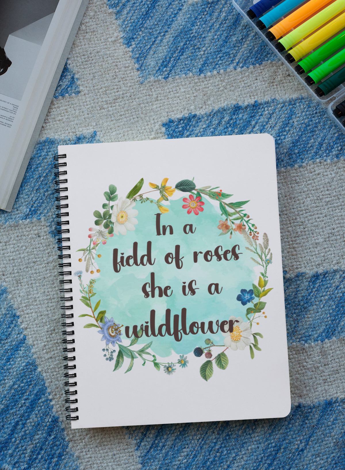 She's a Wildflower Spiral Notebook