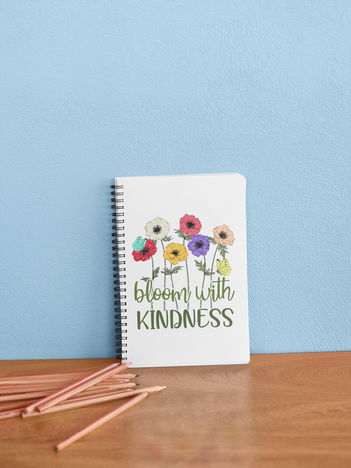 Bloom With Kindness Spiral Notebook