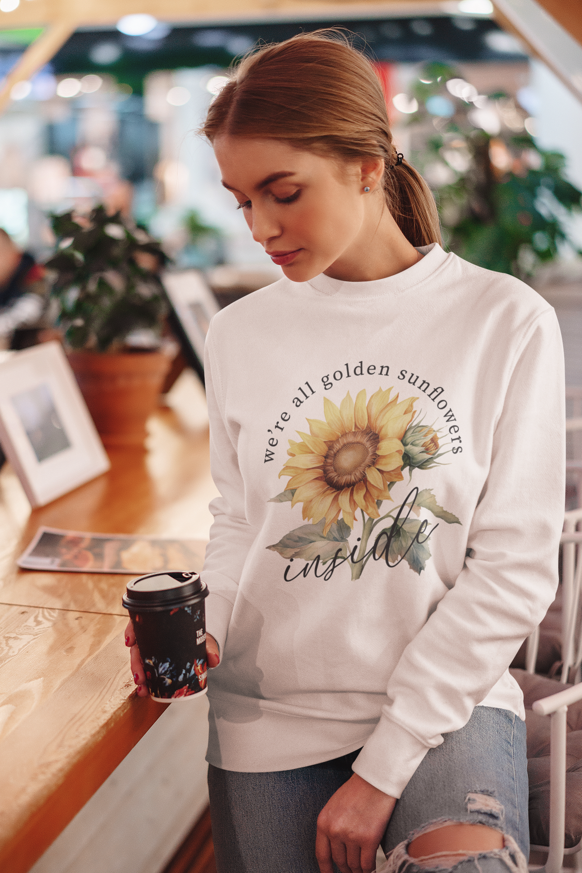 Golden Sunflower Unisex Sweatshirt